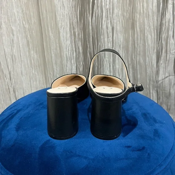 Alterre -Customizable Black V Mule + Removable Elsie Strap - Picture 3 of 4
